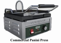 Commercial panini press and grill