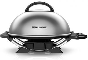george foreman indoor outdoor grill having convenient grill cleaning and it is an excellent kitchen appliance.