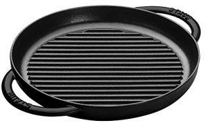STAUB Cast Iron Pure Grill Pan, 10-inch